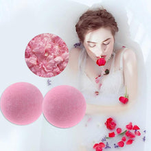 Load image into Gallery viewer, 1pc Organic Bath Salt Body Essential Oil Bath Ball Natural Bubble Bath Bombs Ball Rose/Green tea/Lavender/Lemon/Milk Flavor 10g