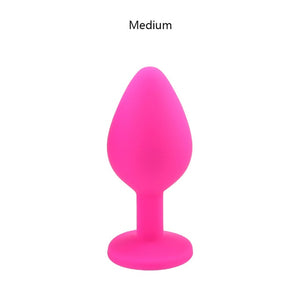 S/M/L 100%Silicone Butt Plug Anal Plugs Unisex Sex Stopper 3 Different Size Adult Toys for Men/Women Anal Trainer For Couples SM