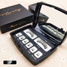Load image into Gallery viewer, 3D/6D False Magnetic Eyelashes Long 25mm Natural Wispy Lashes Strips 3 Magnet Fake Eyelashes Mink Eye Lashes Extension Supplies